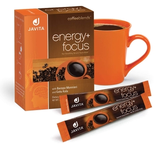 Energy + Focus Instant Coffee Packets, 100% South American Blend, Arabica & Robusta, Contains Energizing Herbs for Clarity, Energy, & Focus, Keto Coffee, Dieters Drink, 24 (4.2g) Sticks