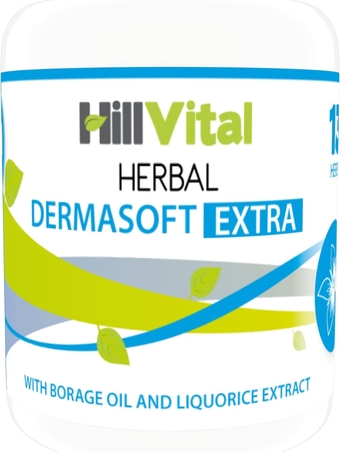 Hill Vital DERMASOFT Extra | Cream with Borage Oil and liquorice Extract for Eczema, Seborrhea, Dermatitis, Hives