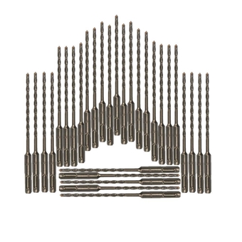 30PC, Rotary Drill Bit,SDS Plus Bits, 3/16" x 6", Masonry Drill bit Set, SDS+ Hammer Bits