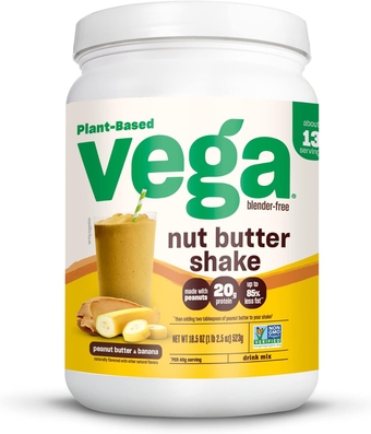 Nut Butter Shake, Peanut Butter & Banana - n Protein Powder, 20g Protein, Real Food Ingredients, No Added Sugar, 1.39 lbs