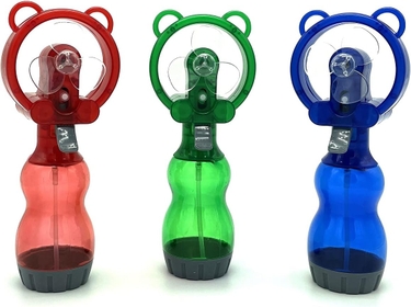 Water Misting Fan Portable Handheld Outdoor Carabiner Mini Fans Hand Atomizer for Summer Beach, Travel, Camping, BBQ and More Outdoor Activities (3 Piece Set)