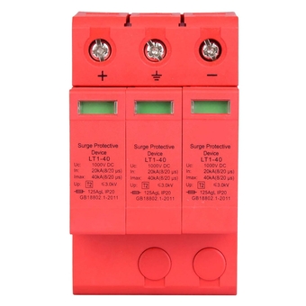 Protector, 3P 1000V DC Power Protector Arrester Device for Protection, Protector, Protectors (3p40ka)