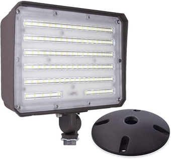100W LED Outdoor Flood Light,14000LM Dusk to Dawn Photocell CRI90+ 1000W Eqv.Adjustable Knuckle Mount with Base for Wall Mount 5000K Daylight IP66 Waterproof ETL Listed for Garden Yard