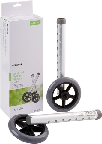 Universal Walker Wheels, Adjustable, 5 in Caster Wheels, 25 Pairs
