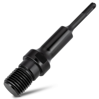 619572 Power Bit Adapter - 1-1/4"-7 Male to SDS Plus Shank Adapter for Diamond Core Drill Bits | Long Adapter for Easy Drilling