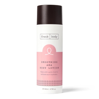 Smoothing AHA Body Lotion | Vegan, Cruelty Free, Body Exfoliant | Fights Breakouts and Hydrates Skin with Lactic & Glycolic Acids, Hydrating Oils, & Mango Seed Butter | 4.73 fl oz / 140 ml
