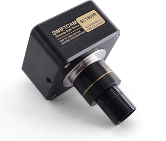 Swiftcam 18 Megapixel Camera for Microscopes, with Reduction Lens, Calibration Kit, Eyetube Adapters, and USB 3.0 Cable, Compatible with Windows/Mac/Linux