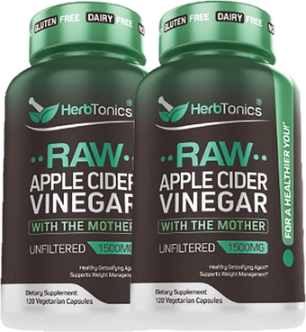 Raw Apple Cider Vinegar Capsules with Mother - Detox, Cleanse & Digestive Health Formula - Unfiltered ACV for Weight Management, Metabolic Support & Bloating Relief - Non-GMO - 240 Capsules