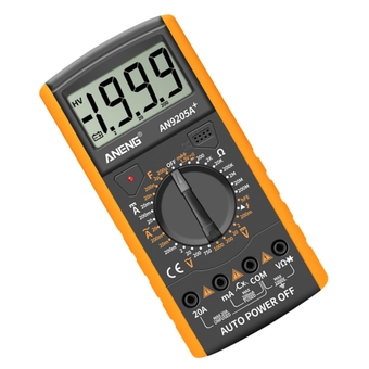Digital Multimeter Digital Transistor Test LCD Multi-Tester Ohm Meter Voltage Current Meter Electric Tester E Tool Volt Meter Electronic Component Voltage Detector Liquid Crystal