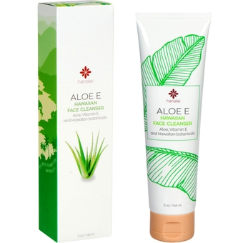 Aloe Face Cleansing Gel Gentle and Oil-Free Face Wash For All Skin Types – Made with Aloe, Vit E, and Natural Hawaiian Botanicals - Made in USA, Vegan and Cruelty-Free (5 oz)