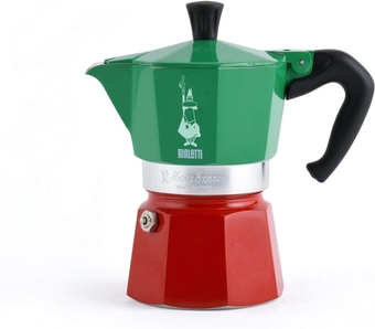 Moka Express 3 Cups (Italia- Multicolor): Made in Italy