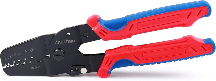 ZS-2818 AWG 28-20(0.08-0.5m㎡）Open Barrel Terminal Crimper Tool for Molex,JAM,Tyco,JST Terminals