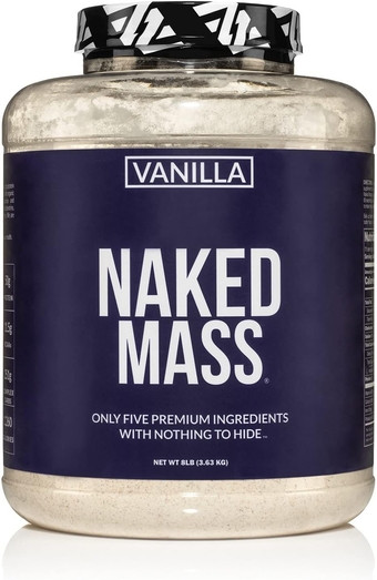 Vanilla Mass - All Natural Vanilla Weight Gainer Protein Powder - 8lb Bulk, GMO Free, Gluten Free & Soy Free, No Artificial Ingredients - 1,260 Calories - 11 Servings