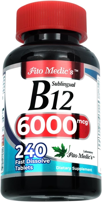 Lab | Vitamin b12 | 6000 mcg | 240 Servings | b12 sublingual | b12 | b12 Vitamins | Ultra high Absorption, s.