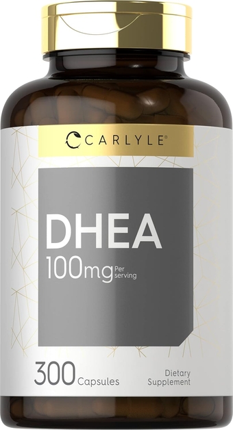 DHEA 100mg Supplement | 300 Capsules | Non-GMO & Gluten Free