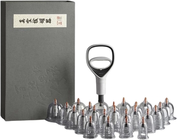 ® Ancient TCM Acupuncture Cupping Therapy Set,Hightest Quality Cupping Set,Pro Cupping Kit for Massage Therapy-Relief Rheumaty,Waist Back Pain,w/Value Gifts+E-Book
