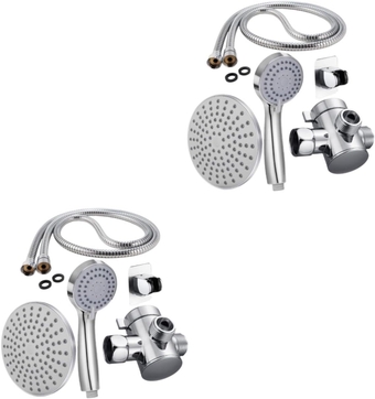 2 Sets Top Showerhead Suit Shower Head Set Rainfall Shower Head Handheld Shower Sprinkler Head for Hose Removable Shower Head Overhead Shower Ceiling Shower Nozzle Shower Supplies