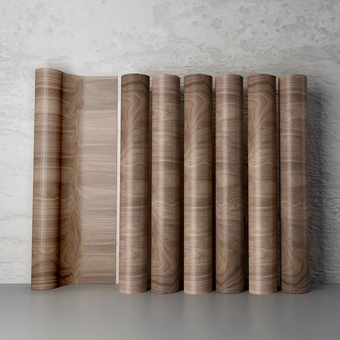 Real Black Walnut Wood Veneer Flat Cut, 24" x 96", Grade "A" Veneer Face - Easily Applied Wood Veneer for Home Improvement Furniture Restoration