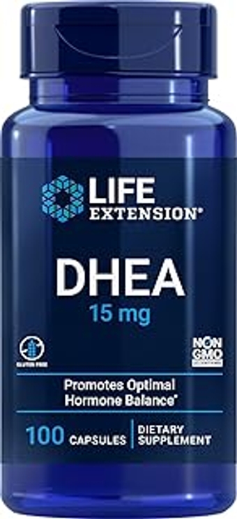 DHEA 15mg - For Hormone Balance, Immune Support, Lean Muscle Mass, Anti-Aging, Bone and Sexual Health - Sup...