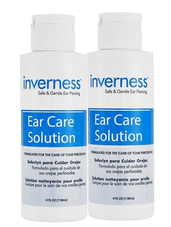 Polycarbonate After Piercing Ear Care Solution 4 oz 2 pc Set