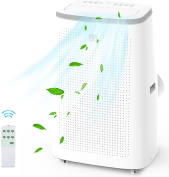 15,000 BTU Portable Air Conditioners, 3-in-1 Portable AC with Dehumidifier/Fan/Sleep Modes for Rooms Up to 700 Sq. Ft, with 24-Hour Timer & Remote Control & Window Mount Kit