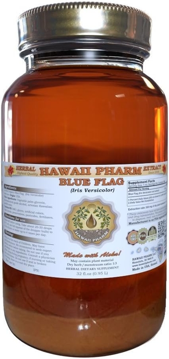 Blue Flag (Iris versicolor) Liquid Extract 32 oz Unfiltered