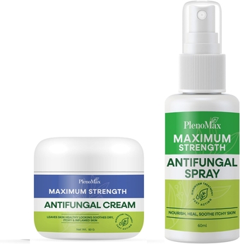 Ringworm Treatment for Humans: Antifungal Spray for Jock Itch, Eczema, Tinea Versicolor, Athletes Foot - Antifungal Cream for Rash & Itchy Skin