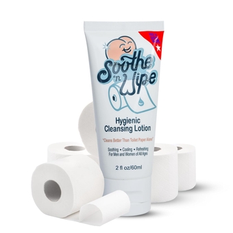 2 Oz  Hygienic Cleansing Lotion, Flushable  Alternative with Aloe & Moisturizers, Toilet Paper Moistener for Clean, Soft & Smooth Bum Butt Cleaner Sanitizing Lotion for Bathroom