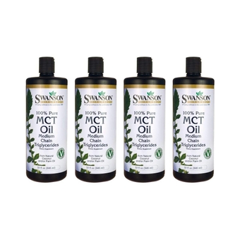 100% Pure Mct Oil Medium Chain Triglycerides 14 g 32 fl oz Liq 4 Pack
