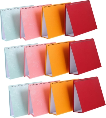 12pcs Desk Calendar Base Year of The Calendar Block Calendar for Desk Diy Calendar Table Self Chinese Calendar 2022 Deskt Calendar Diy Base Ornaments Pearl Paper Manual