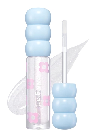 Fruity Glass Tint Pearl Gloss | Glossy Transparent Dewy Lip Gloss with subtle Pink Glitter, Buildable & Blendable for Glowing, Sparkling effect 0.11 Oz.