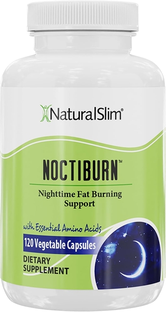 NoctiBurn Night Fat Burning Support & Metabolism Support Supplements with Essentials Amino Acid - Nighttime Fat Burner - 120 Vegetable Capsules