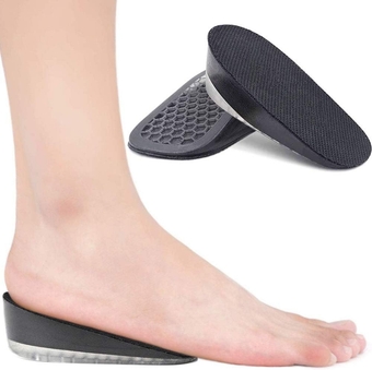 Gel Height Increase Insoles, Shock Absorption Heel Cushion Pads, Height Lift Shoes Inserts for Men & Women