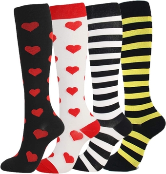 Compression Socks for Nurses Women Men Compression Socks for Men & Women 20-30 mmHg Medical Graduated Compression Stockings for Running Nurses Shin Splints Flight Travel Pregnancy Varicose Veins