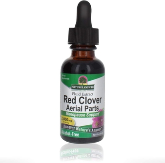 Red Clover Extract Supplement Alcohol Free 1 Oz (Pack of 4) | Natural Mood Support | Hormone Balance for Women | Menopausal Support