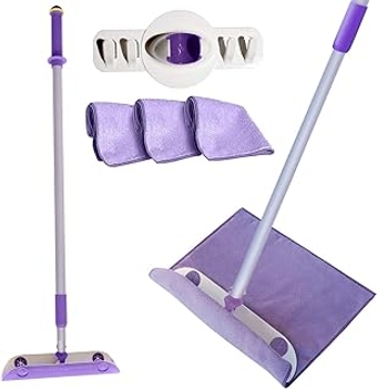: WonderWedgie Microfiber Mop Cleaning System - Mop for Floor Cleaning and More - Includes Raised Wedge Mop Head,...