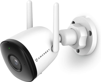 1080P WiFi Camera Outdoor, Smart Home 2MP Bullet IP Security Camera Outdoor Wireless, 98ft Nightvision, Built-in Mic, 102° FOV, 256GB MicroSD Storage (Sold Separately), ASH22-W (Wired Power)