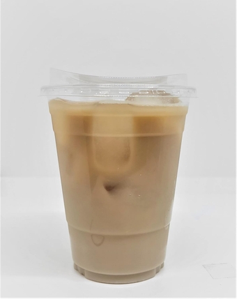 Clear Plastic Cups with Strawless Sip Lids for Iced coffee, tea, juice cold drinks, Plastic Cups and Sip Through Lids | 100 Sets (12oz Cups with Sip Lids)