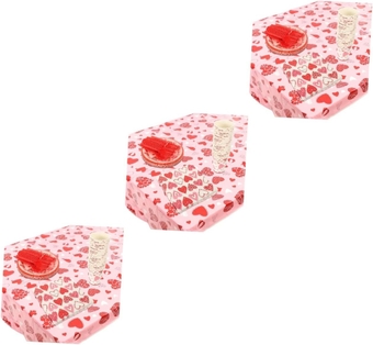 3 Sets Valentine's Day Dinner Plate Valentines Party Supplies Valentines Day Party Forks Wedding Tablecloths Dessert Napkins Heart Pattern Table Cover Paper Cup Love Plastic Tissue