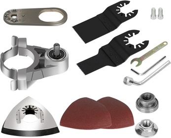 Converter Oscillating Tool Adapter Kit 100 Type Aluminum Angle Grinder Polishing Oscillating Multitool Accessories Kit(As Shown)