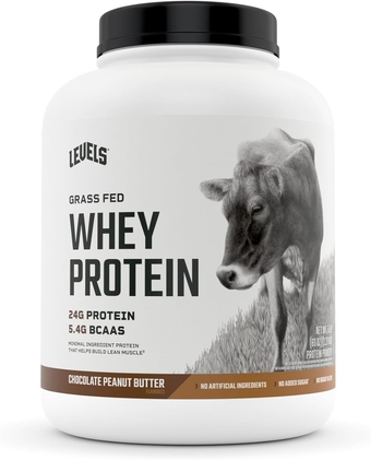 Grass Fed 100% Whey Protein, No GMOs, Chocolate Peanut Butter, 5LB