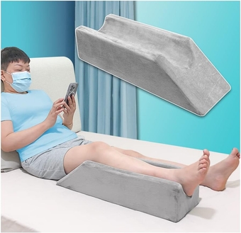 Leg Elevation Pillow Wedge Knee Leg Rest Pillows for Sleeping Post Surgery Knee Support Foam Bed Wedges Legs Bolster Foot Elevation After Surgery Elevating Pillow Positioning Wedge Cushion