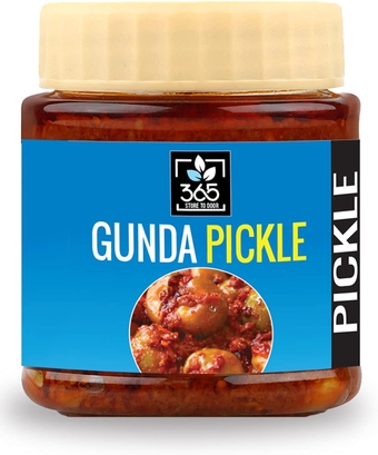 365 Store to Door Gunda Pickle, 250 g | Achaar | Chutney | Homemade, No Preservatives, No Oil | 100% Pure & Hygiene | Ready to Eat