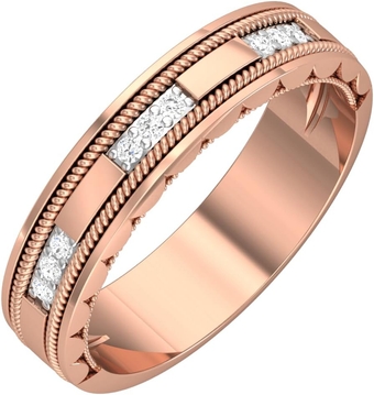 Minimalist Ring Diamond Ring For Women And Girls In 14k Solid Gold Ring Diamond Size 1.32x1.30 MM Diamond Weight :- 0.07 CTW Gold Weight 6.17 GM Diamond Piece - 9 Thinkness - 5.20