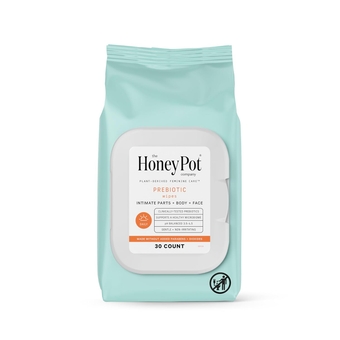 The Honey Pot Company - Prebiotic Feminine Wipes - Herbal Infused Feminine Hygiene Wipes for Sensitive Skin Types - PH Balanced Plant Based Wipes Free from Parabens and Sulfates - 5.51 Fl Oz