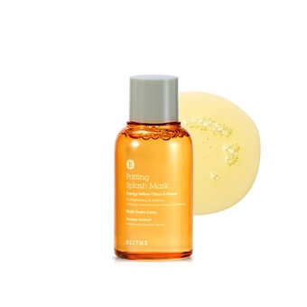 Blithe moisturizing face wash Patting Splash Mask Exfoliating Face Wash with Yellow Honey - Korean Chemical Exfoliant for Face AHA Lactic Acid for Dark Spots, Energy Citrus for Skin Radiance 2.3 Fl Oz