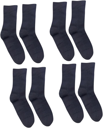 4 Pairs Non-binding Compression Stockings Crew Socks Knee High Compression Socks Soft Cotton Socks Diabetic Cotton Socks for Women Warm Breathable Elderly Loose Socks