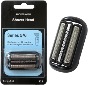 Upgraded 53B 6020s, 6040cs, 6075cc, 6072cc, 6090cc Series 5/6 Electric Shaver Head w/Sealed Packaging Replacement for Braun Series 5/6 Braun Shaver 5018S 5020S 5035s 5049s 5050cs 6075cc 6020s 6040cs