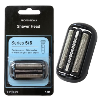 53B 6020s, 6040cs, 6075cc, 6072cc, 6090cc Series 5/6 Electric Shaver Head w/Plastic Sealed Packaging Replacement for Braun 50-R1000s/50-B1300s/50-R1320s/50-R1300s/ 50-M4000cs/50-M4200cs/50-M7200cc