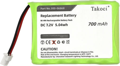 7.2V Battery 300-06868 Compatible with Honeywell TSS Keypad, 8DLLKP500, 8DLTSSCBASE1, 8DLWLTP100, WLTP100 LKP500 Lyric Smart Peripheral Wireless Keypad TouchPad ADT